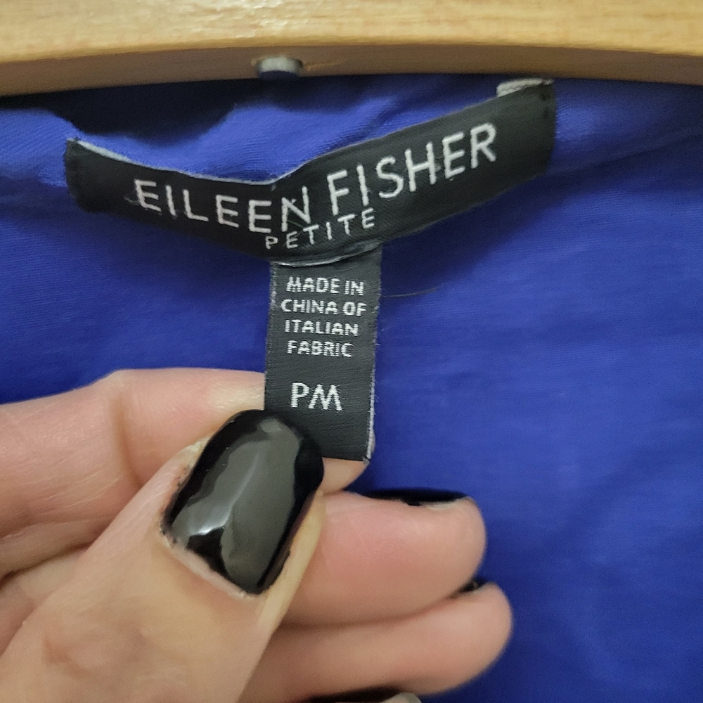 Eileen‎ Fisher linen-blend shirt dress.EUC. Cottagecore Coastal Summer - Picture 5 of 11